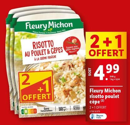 Fleury Michon - Risotto Poulet Cèpe offre à 4,99€ sur Lidl