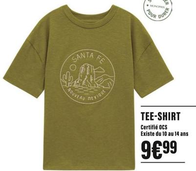 Tee-Shirt offre à 9,99€ sur Monoprix