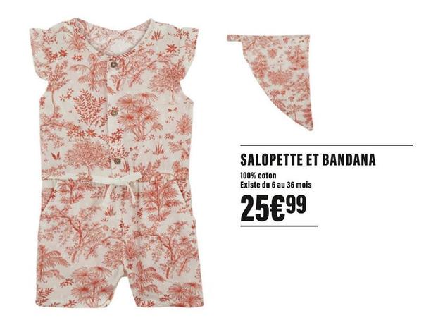 Salopette Et Bandana offre à 25,99€ sur Monoprix