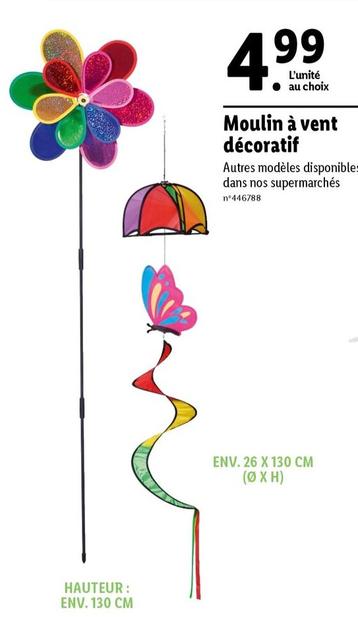 Moulin A Vent Decoratif  offre à 4,99€ sur Lidl