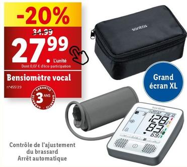Sanitas - Bensiomètre Vocal offre à 27,99€ sur Lidl