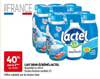 Lactel - Lait Demi-écrémé  offre sur Auchan Hypermarché