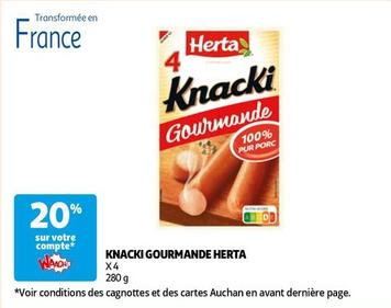 Herta - Knacki Gourmnade offre sur Auchan Hypermarché