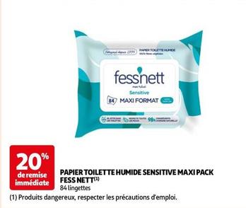 Fess Nett - Papier Toilette Humide Sensitive Maxi Pack  offre sur Auchan Hypermarché