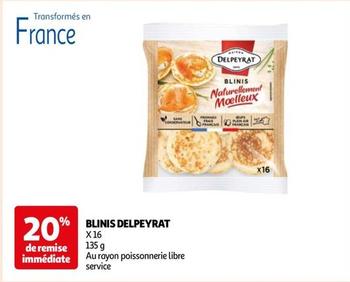 Delpeyrat - Blinis offre sur Auchan Hypermarché