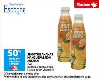 Auchan - Smoothie Ananas Mangue Passion  offre sur Auchan Hypermarché