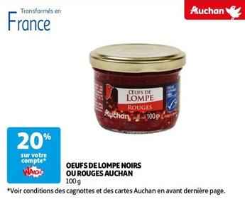 Auchan - Oeufs De Lompe Noirs Ou Rouges  offre sur Auchan Supermarché