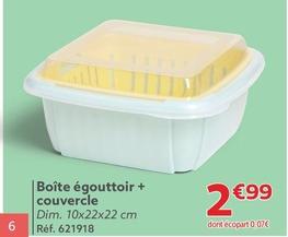 Boîte Égouttoir + Couvercle offre à 2,99€ sur Gifi