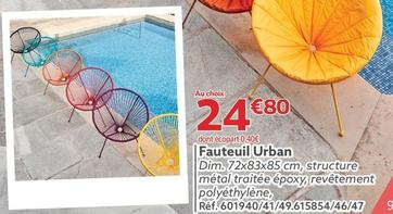 Fauteuil Urban offre à 24,8€ sur Gifi