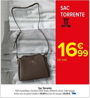 Sac Torrent offre à 16,99€ sur Carrefour Drive