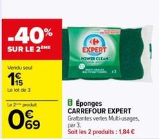 Carrefour - Eponges  offre à 1,15€ sur Carrefour Drive