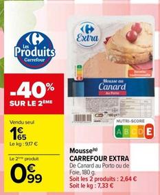 Carrefour - Mousse offre à 1,65€ sur Carrefour Drive