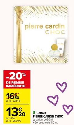 Pierre Cardin - Coffret Choc offre à 13,2€ sur Carrefour Drive