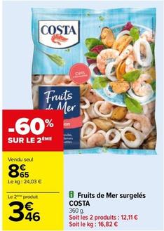 Fruits de mer offre à 8,65€ sur Carrefour Drive