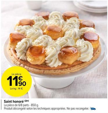 Saint Honoré offre à 11,9€ sur Carrefour Drive