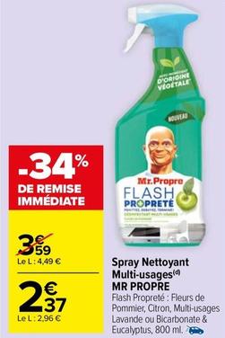 Mr Propre - Spray Nettoyant Multi-usages offre à 2,37€ sur Carrefour Drive