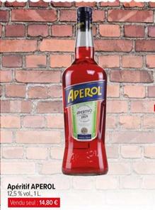 Aperol - Apéritif offre à 14,8€ sur Carrefour Drive