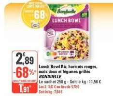 Bonduelle - Lunch Bowl Riz offre à 2,89€ sur G20