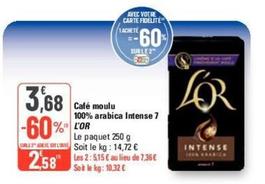 L'Or - Café Moulu 100% Arabica Intense 7 offre à 3,68€ sur G20