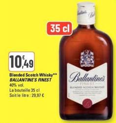 Ballantine's - Blended Scotch Whisky Finest offre à 10,49€ sur G20