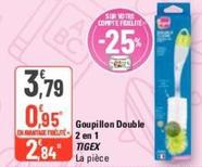 Tigex - Goupillon Double 2 En 1 offre à 3,79€ sur G20