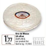 Brie De Meaux 3/4 Affiné offre à 1,77€ sur G20