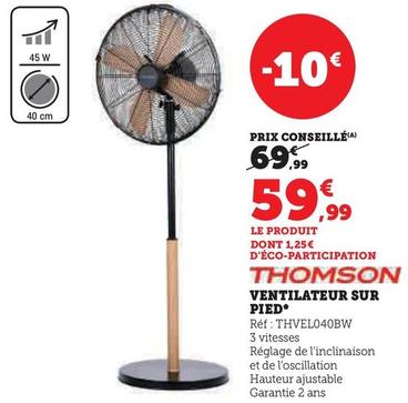 Thomson - Ventilateur Sur Pied  offre à 59,99€ sur Hyper U