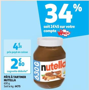 Nutella - Pâte À Tartiner offre à 2,8€ sur Auchan Hypermarché
