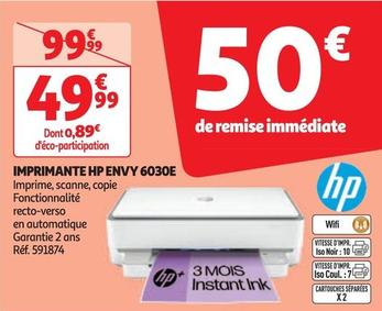 Hp - Imprimante Envy 6030E offre à 49,99€ sur Auchan Hypermarché