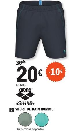 Arena Water Instinct - Short De Bain Homme offre à 20€ sur E.Leclerc Sports