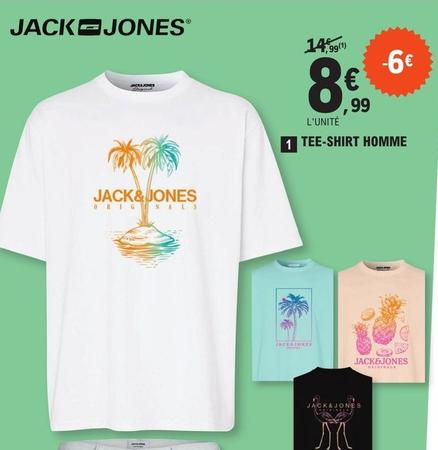 Jack Jones - Tee Shirt Homme offre à 8,99€ sur E.Leclerc Sports