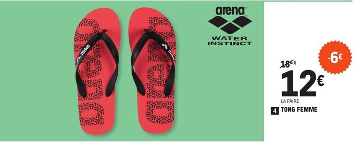 Arena Water Instinct - Tong Femme offre à 12€ sur E.Leclerc Sports