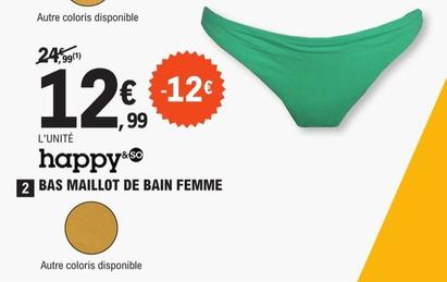 Happy & So - Bas Maillot De Bain Femme offre à 12,99€ sur E.Leclerc Sports