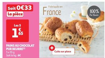 Pains Au Chocolat Pur Beurre offre à 1,65€ sur Auchan Supermarché