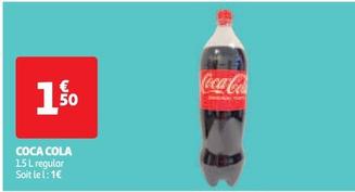 Coca Cola - 1.5 L Regular offre à 1,5€ sur Auchan Supermarché