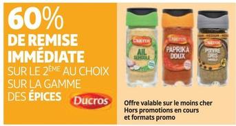 Ducros - Sur La Gamme Des Épices offre sur Auchan Supermarché