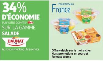 Daunat - Sur La Gamme Salade offre sur Auchan Supermarché
