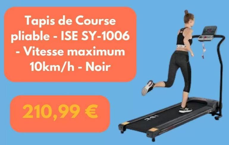 Ise - Tapis De Course Pliable SY-1006 offre à 210,99€ sur Fnac