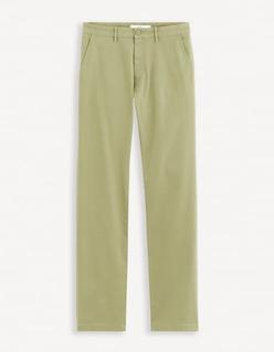 Pantalon chino straight  - vert offre à 29,99€ sur Celio