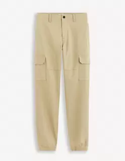 Pantalon cargo slim en coton stretch - kaki offre à 25€ sur Celio