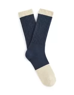 Chaussettes hautes- pétrole foncé offre à 7,99€ sur Celio