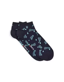 Chaussettes courtes motifs pistolets - marine offre à 3,99€ sur Celio