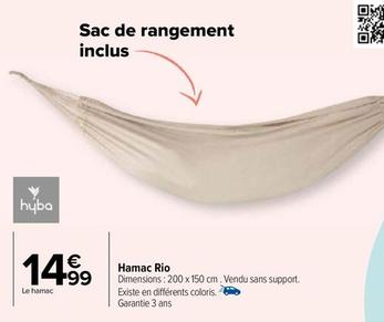 Hyba - Hamac Rio offre à 14,99€ sur Carrefour Express