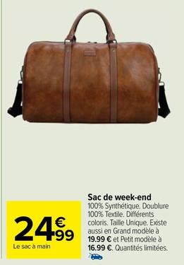 Sac De Week-End offre à 24,99€ sur Carrefour Express