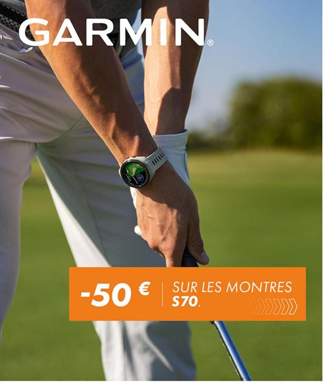 Montre offre à 70€ sur Golf Plus