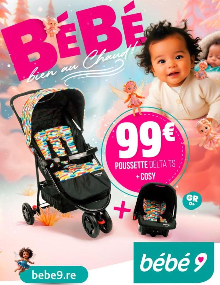 Bébé 9 - Poussette + Cosy offre à 99€ sur Bébé 9