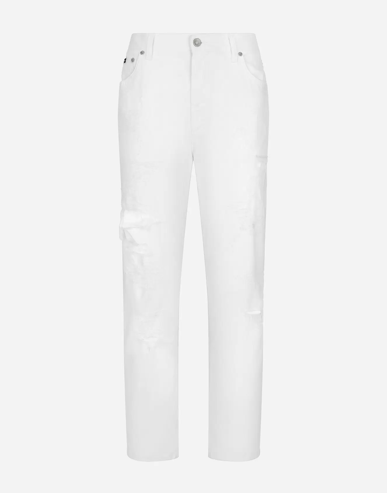 Jean en denim de coton à accrocs offre à 2€ sur Dolce & Gabbana