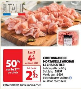 Auchan - Chiffonnade De Mortadelle Le Charcutier offre à 2,32€ sur Auchan Hypermarché