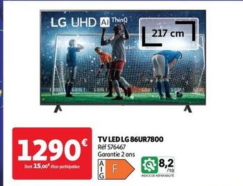 Lg - Tv Led 86UR7800 offre à 1290€ sur Auchan Hypermarché