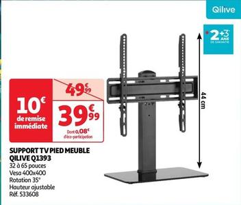 Qilive - Support Tv Pied Meuble Q1393 offre à 39,99€ sur Auchan Hypermarché